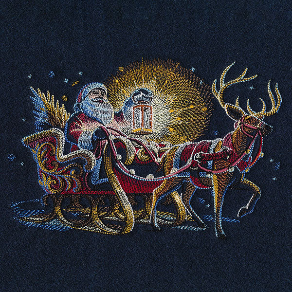 Midnight Santa and Sleigh – Embroidery Library