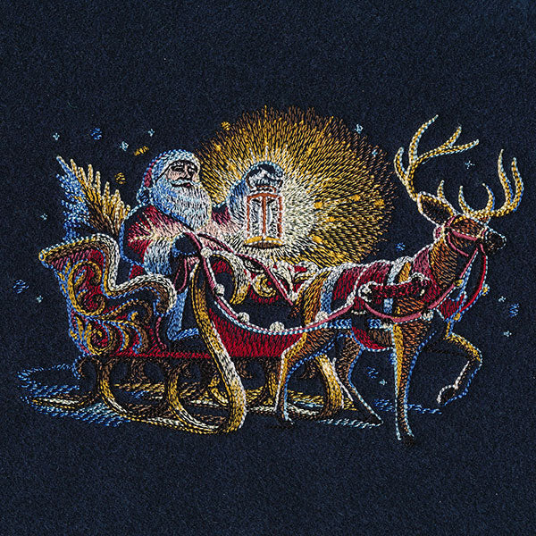Midnight Santa and Sleigh – Embroidery Library