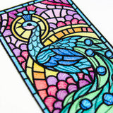Peacock Stained Glass Panel