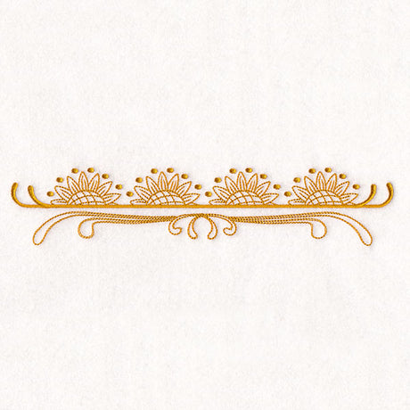Boho Sunflower Border
