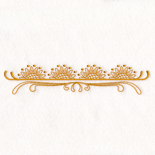 Boho Sunflower Border