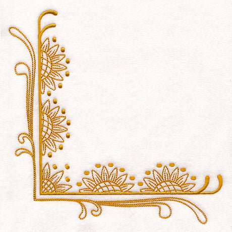 Boho Sunflower Corner