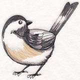 Chickadee Etching
