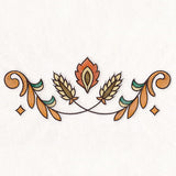 Harvest Folk Art Border