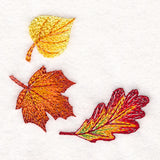 Cascading Leaves in Autumn Corner