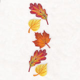 Cascading Leaves in Autumn Border