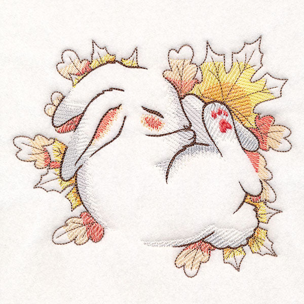 Soft Sleepy Autumn Bunny