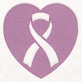 Awareness Ribbon Heart (Embossed)
