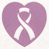 Awareness Ribbon Heart (Embossed)
