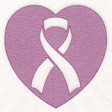 Awareness Ribbon Heart (Embossed)