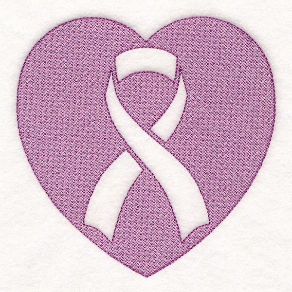 Awareness Ribbon Heart (Embossed)