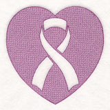 Awareness Ribbon Heart (Embossed)