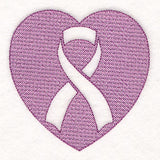 Awareness Ribbon Heart (Embossed)