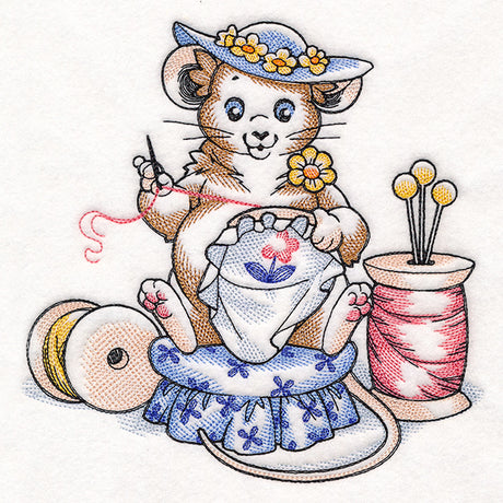 Hand Embroidery Mouse