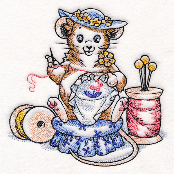 Hand Embroidery Mouse