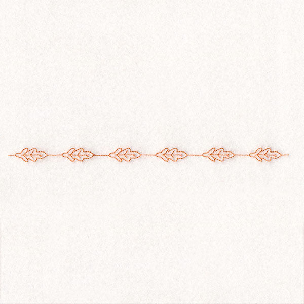 Fall into Autumn Border - Oak Leaf