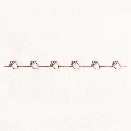 Fall into Autumn Border - Acorns