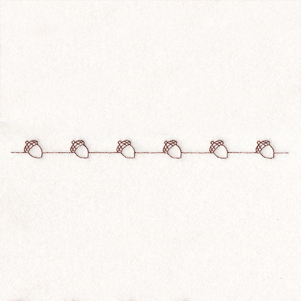 Fall into Autumn Border - Acorns