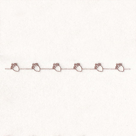 Fall into Autumn Border - Acorns