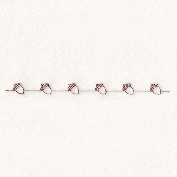Fall into Autumn Border - Acorns