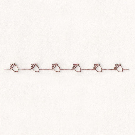 Fall into Autumn Border - Acorns