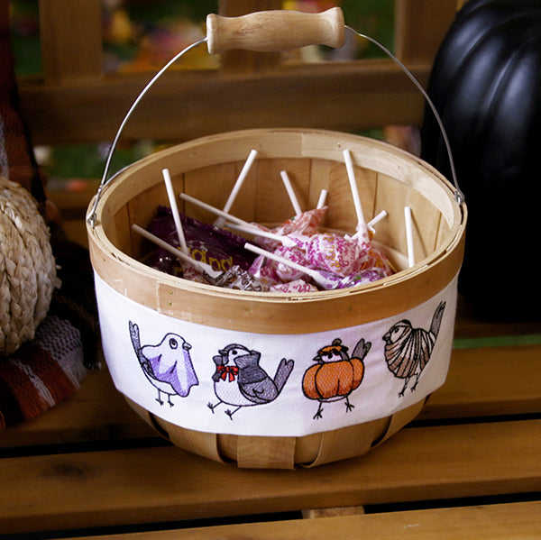 Halloween Chickadee Border