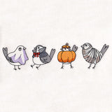 Halloween Chickadee Border