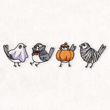Halloween Chickadee Border
