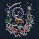 Santa's Flight Through A Midnight Christmas Garden