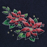 Midnight Christmas Garden - Poinsettias 1