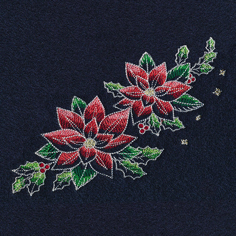 Midnight Christmas Garden - Poinsettias 2