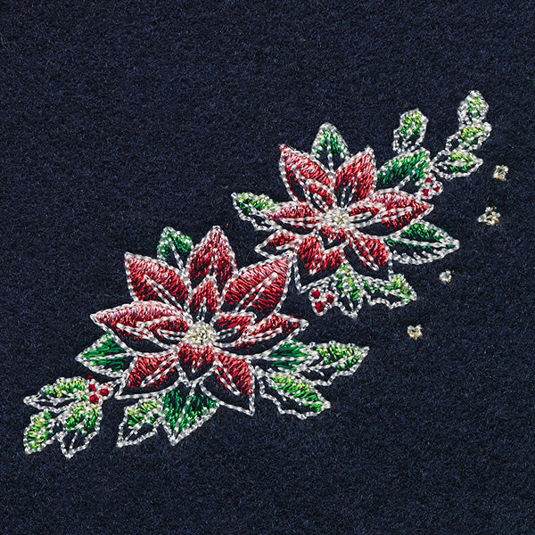 Midnight Christmas Garden - Poinsettias 2