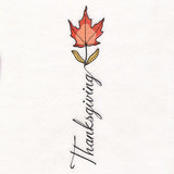 Scripted Thanksgiving Maple Leaf