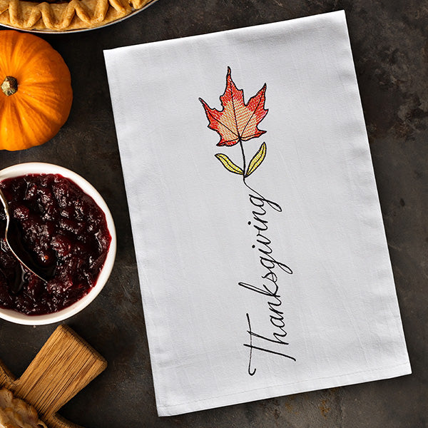 Scripted Thanksgiving Maple Leaf