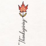 Scripted Thanksgiving Maple Leaf