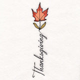 Scripted Thanksgiving Maple Leaf