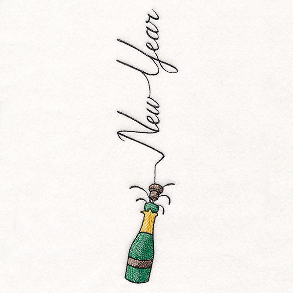 Scripted New Years Champagne