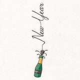 Scripted New Years Champagne