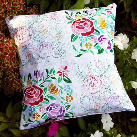 Romantic Blooms Square - Light Stitch