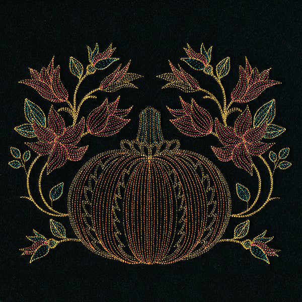 Gilded Autumn Pumpkin Feature