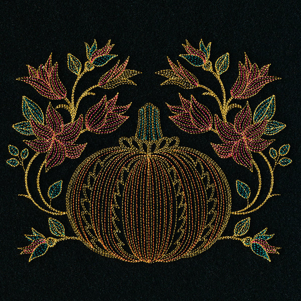 Gilded Autumn Pumpkin Feature