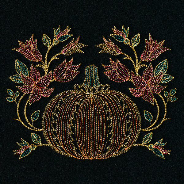 Gilded Autumn Pumpkin Feature