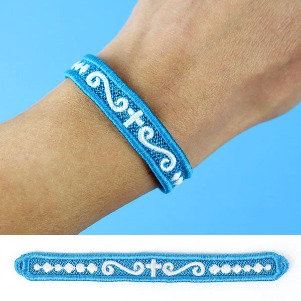 Words of Wisdom Bracelet - Decorative Cross (Lace)