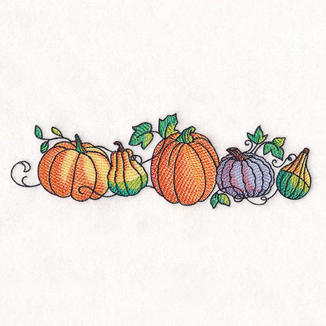 Color Theory Autumn Border