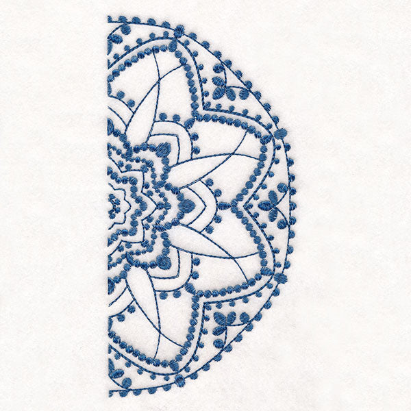 Textured Beauty Half Mandala