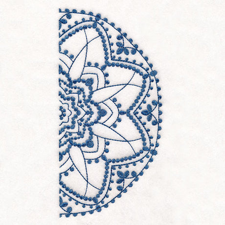 Textured Beauty Half Mandala