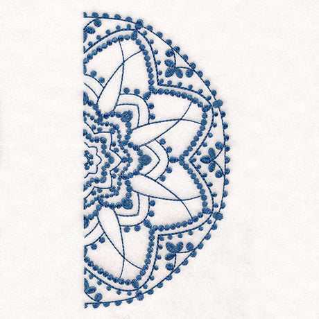 Textured Beauty Half Mandala