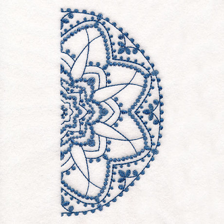 Textured Beauty Half Mandala