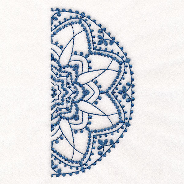 Textured Beauty Half Mandala