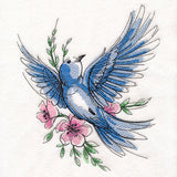 Joyful Storybook Mountain Bluebird